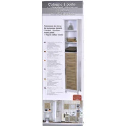 Colonne Salle De Bain Bicolore Stockholm -Mobilier Soldes colonne salle de bain bicolore 2