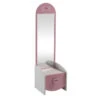 Demeyere Commode Enfant Coiffeuse Anastasia Blanche Et Rose -Mobilier Soldes commmode enfant coiffeuse mulan blanche et rose