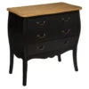 Commode 3 Tiroirs Chrysa Noire Atmosphera -Mobilier Soldes commode 3 tiroirs chrysa noire atmosphera