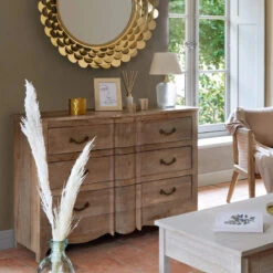 Commode 3 Tiroirs Hiver En Bois Atmosphera -Mobilier Soldes commode 3 tiroirs hiver en bois atmosphera 2