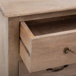 Commode 3 Tiroirs Hiver En Bois Atmosphera -Mobilier Soldes commode 3 tiroirs hiver en bois atmosphera 3