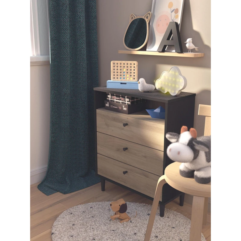 Demeyere Commode 3 Tiroirs Industriel Arty 4 Demeyere Commode 3 Tiroirs Industriel Arty – Image 2