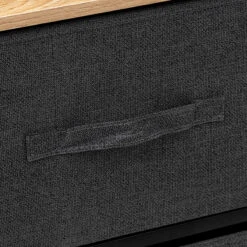 Commode Basse 5 Tiroirs Tissa Gris Foncé 5five 9 Commode Basse 5 Tiroirs Tissa Gris Foncé 5five -Mobilier Soldes commode basse 5 tiroirs tissa gris fonce 5five 3