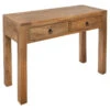 Console 2 Tiroirs Ajmal Bois Massif Manguier Atmosphera -Mobilier Soldes console 2 tiroirs ajmal bois massif manguier atmosphera