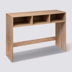 Console En Bois 3 Cases Mix Coloris Naturel 5five -Mobilier Soldes console bois 3 cases mix coloris naturel 5five 3