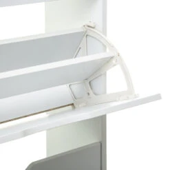 Range Chaussures 3 Abattants Blanc 5five -Mobilier Soldes copy of range chaussures 3 abattants bois blanc 5five 2