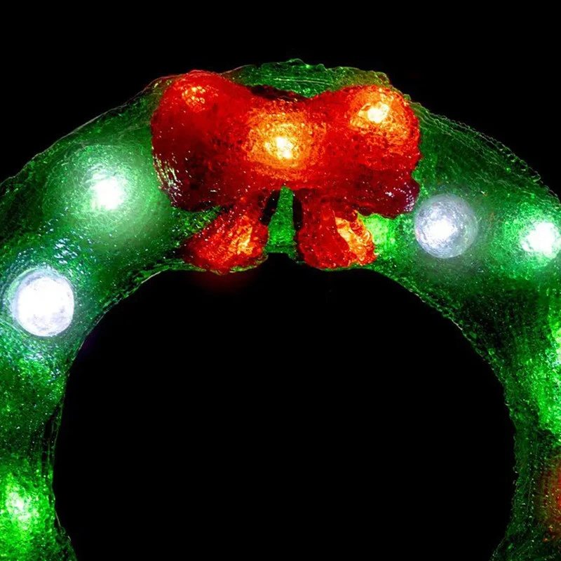 Couronne De Noël D29 Cm Lumineuse Extérieur 4 Couronne De Noël D29 Cm Lumineuse Extérieur – Image 2