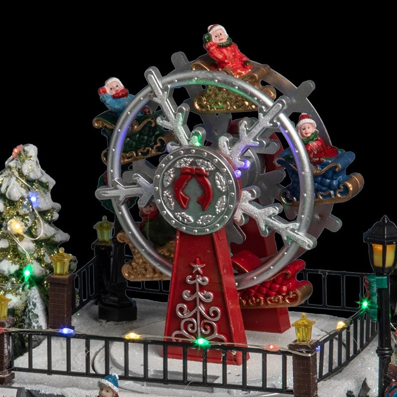 Déco Noël Grande Roue La Fête Foraine Secteur Lumineux Animé 4 Déco Noël Grande Roue La Fête Foraine Secteur Lumineux Animé – Image 2