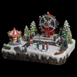 Déco Noël Grande Roue La Fête Foraine Secteur Lumineux Animé