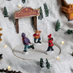 Déco Noël Station De Ski Piles Lumineux Animé -Mobilier Soldes deco noel station de ski piles lumineux anime 2
