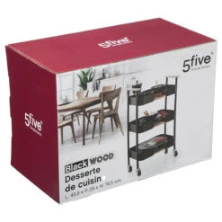 Desserte 3 Niveaux Blackwood 5Five -Mobilier Soldes desserte 3 niveaux blackwood 5five 1