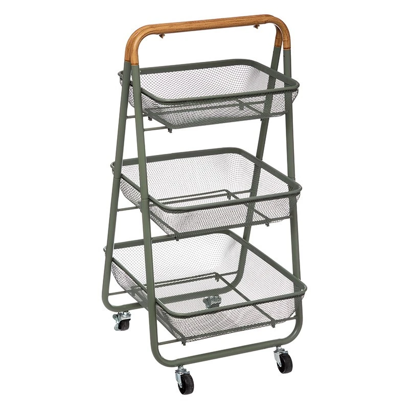 Desserte 3 Niveaux Kaki Trio 5Five 3 Desserte 3 Niveaux Kaki Trio 5Five