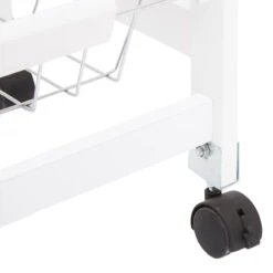 ATMOSPHERA Desserte De Cuisine Verre Blanc Modèle GUSTAF -Mobilier Soldes desserte de cuisine verre blanc modele gustaf 3