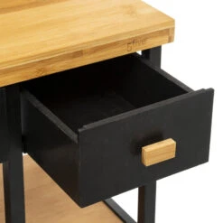 Desserte En Bambou Et Métal Nera 5five -Mobilier Soldes desserte en bambou et metal nera 5five 2