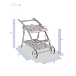 Desserte Extérieure Tiwi Acacia Hespéride -Mobilier Soldes desserte exterieur tiwi acacia hesperide 3