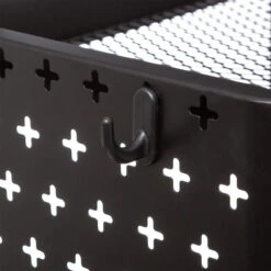 Desserte Métal Noir Roulettes 52 Cm 5five -Mobilier Soldes desserte metal noir roulettes 52 cm 5five 4