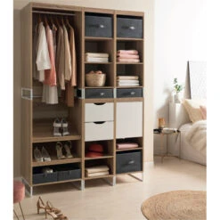 Dressing Module L40 2 étagères 1 Porte Orso 12 Dressing Module L40 2 étagères 1 Porte Orso -Mobilier Soldes dressing module l40 2 etageres 1 porte orso 4
