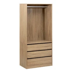 Dressing Penderie 3 Tiroirs Dolo Naturel 5five