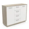 Demeyere Buffet Bas 2 Portes 4 Tiroirs Léo -Mobilier Soldes enfilade 2 portes 4 tiroirs leo