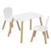 Ensemble Table + 2 Chaises Pour Enfant Alex Blanc Atmosphera -Mobilier Soldes ensemble table 2 chaises pour enfant alex blanc atmosphera