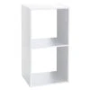 Etagère 2 Cases Mix Blanc 5five 1 Etagère 2 Cases Mix Blanc 5five -Mobilier Soldes etagere 2 cases mix blanc 5five