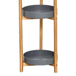 Etagère 3 Niveaux Ronds Noumea Bambou Gris -Mobilier Soldes etagere 3 niveaux ronds noumea bambou gris 1