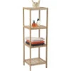 Étagère 4 Niveaux Bambou -Mobilier Soldes etagere 4 niveaux bambou