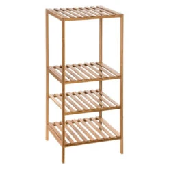 Etagère 4 Niveaux Salle Bain Varia Naturel Bambou -Mobilier Soldes etagere 4 niveaux salle bain varia naturel bambou 2