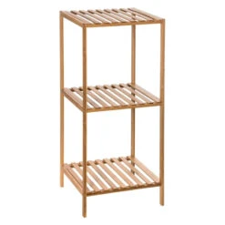 Etagère 4 Niveaux Salle Bain Varia Naturel Bambou -Mobilier Soldes etagere 4 niveaux salle bain varia naturel bambou 3