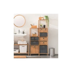 Etagère 5 Niveaux Salle Bain Varia Naturel Bambou -Mobilier Soldes etagere 5 niveaux salle bain varia naturel bambou 1