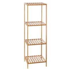 Etagère 5 Niveaux Salle Bain Varia Naturel Bambou -Mobilier Soldes etagere 5 niveaux salle bain varia naturel bambou 4