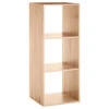 Etagère En Bois 3 Cases Mix Coloris Naturel 5five -Mobilier Soldes etagere en bois 3 cases mix coloris naturel