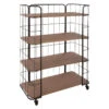Etagère Métal Jordi 4 Niveaux Roulettes Atmosphera -Mobilier Soldes etagere metal jordi 4 niveaux roulettes atmosphera