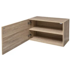 Etagère Murale 2 Niveaux + Porte 57x30 Naturel Fixup 5Five