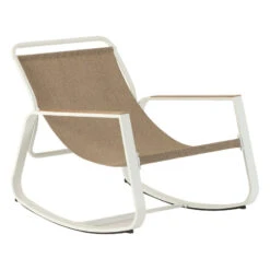 Fauteuil à Bascule Felinio Taupe Hespéride -Mobilier Soldes fauteuil a bascule felinio taupe hesperide 2