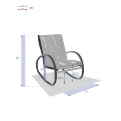 Fauteuil à Bascule Nevada Noir Graphite Hespéride 12 Fauteuil à Bascule Nevada Noir Graphite Hespéride -Mobilier Soldes fauteuil a bascule nevada noir graphite hesperide 4