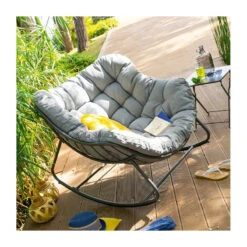 Produits populaires -Mobilier Soldes fauteuil bascule exterieur paopao hesperide 1