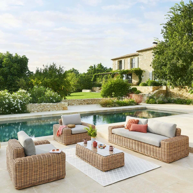 Fauteuil De Salon De Jardin Savinia Coloris Tahini Hespéride 5 Fauteuil De Salon De Jardin Savinia Coloris Tahini Hespéride – Image 3