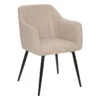 Fauteuil Diner Visoca Beige Atmosphera 2 Fauteuil Diner Visoca Beige Atmosphera -Mobilier Soldes fauteuil diner visoca beige atmosphera