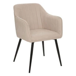 Fauteuil Diner Visoca Beige Atmosphera