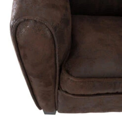 Fauteuil Enfant Coloris Vieux Cuir Atmosphera -Mobilier Soldes fauteuil enfant coloris vieux cuir atmosphera 1