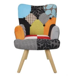 Fauteuil Enfant H67 Cm Patchwork Helsinki -Mobilier Soldes fauteuil enfant h67 cm patchwork helsinki 5
