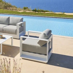 Fauteuil Extérieur 1 Place Allure Blanc Hespéride 8 Fauteuil Extérieur 1 Place Allure Blanc Hespéride -Mobilier Soldes fauteuil exterieur 1 place allure blanc hesperide 1