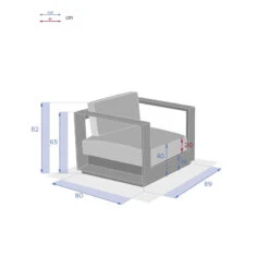 Fauteuil Extérieur 1 Place Allure Blanc Hespéride 9 Fauteuil Extérieur 1 Place Allure Blanc Hespéride -Mobilier Soldes fauteuil exterieur 1 place allure blanc hesperide 2