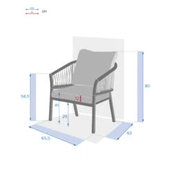 Fauteuil Extérieur 1 Place Oriengo Anthracite Hespéride 10 Fauteuil Extérieur 1 Place Oriengo Anthracite Hespéride -Mobilier Soldes fauteuil exterieur 1 place oriengo anthracite hesperide 3