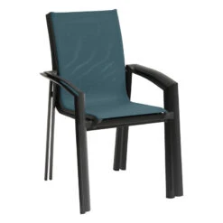 Fauteuil Extérieur Axant Bleu Canard/graphite Hespéride -Mobilier Soldes fauteuil exterieur axant bleu canard graphite hesperide 2