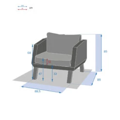 Fauteuil Extérieur Axiome Hespéride -Mobilier Soldes fauteuil exterieur axiome hesperide 3