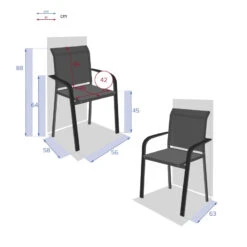 Fauteuil Extérieur Essentia Anthracite/graphite Hespéride -Mobilier Soldes fauteuil exterieur essentia anthracite graphite hesperide 4