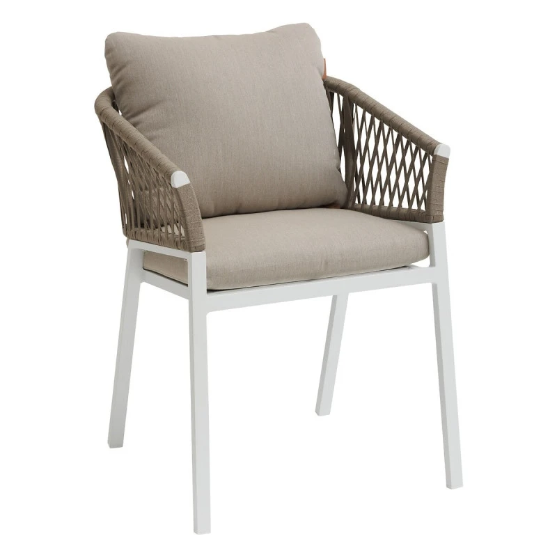 Fauteuil Oriengo Mailles Taupe/blanc Hespéride 3 Fauteuil Oriengo Mailles Taupe/blanc Hespéride