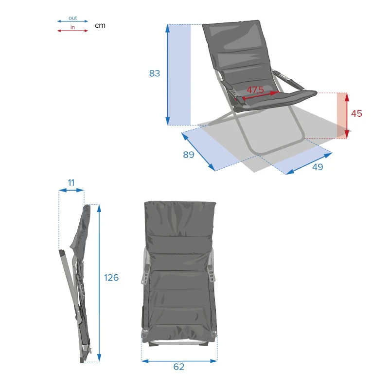Fauteuil Relax Milos Grenade Hespéride 6 Fauteuil Relax Milos Grenade Hespéride – Image 4